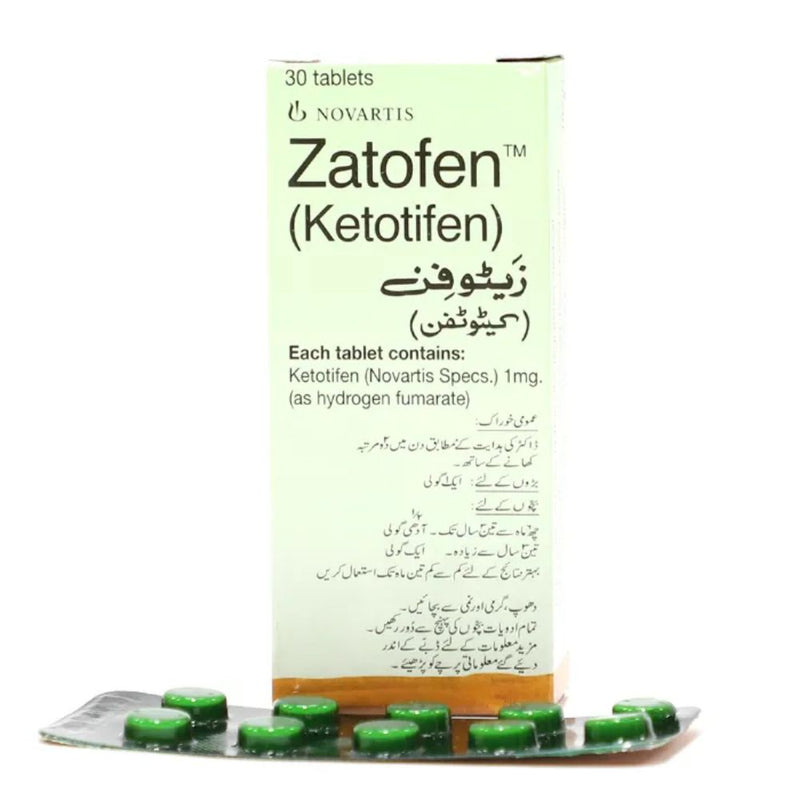 Zatofen Tab 1mg 30's