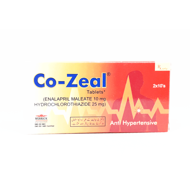 Co-Zeal Tab 10mg/25mg 2x10's