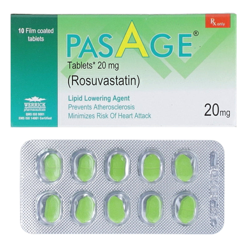 Pasage Tab 20mg 1x10's