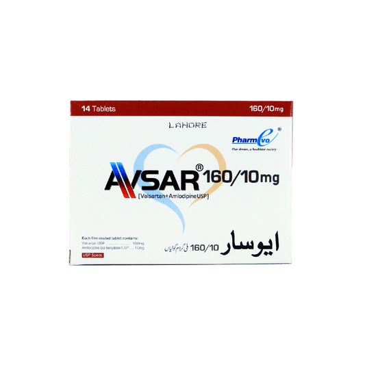 Avsar Tab 160mg/10mg 14's
