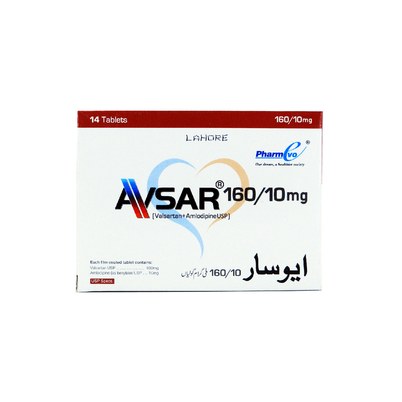 Avsar Tab 160mg/10mg 14's