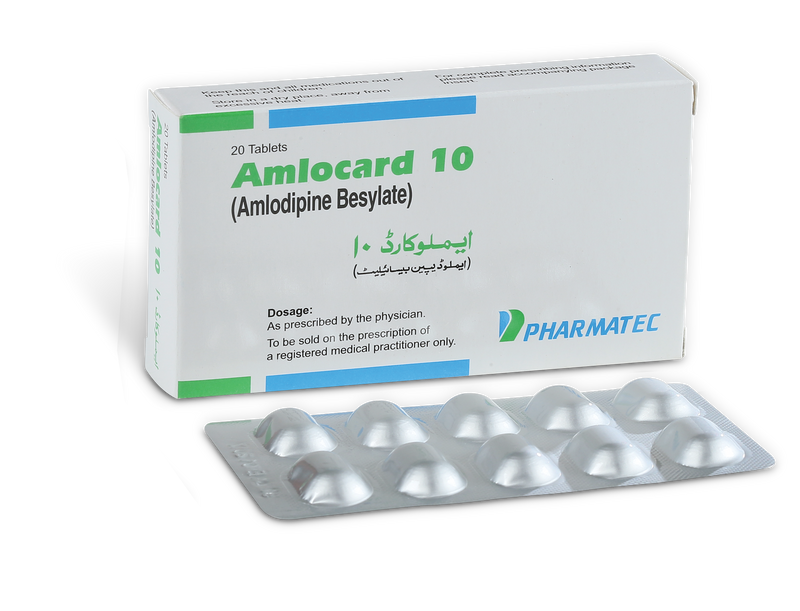 Amlocard 10 Tab 10mg 20's