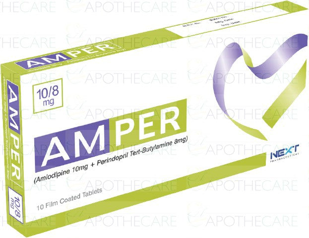 Amper Tab 10mg/8mg 10's