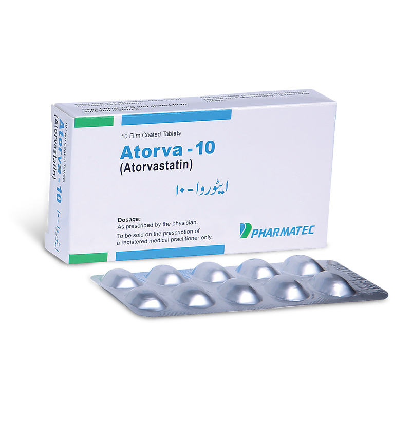 Atorva-10 Tab 10mg 10's