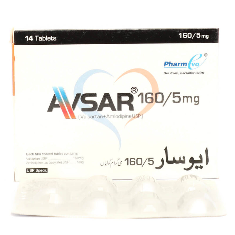 Avsar Tab 160mg/5mg 14's