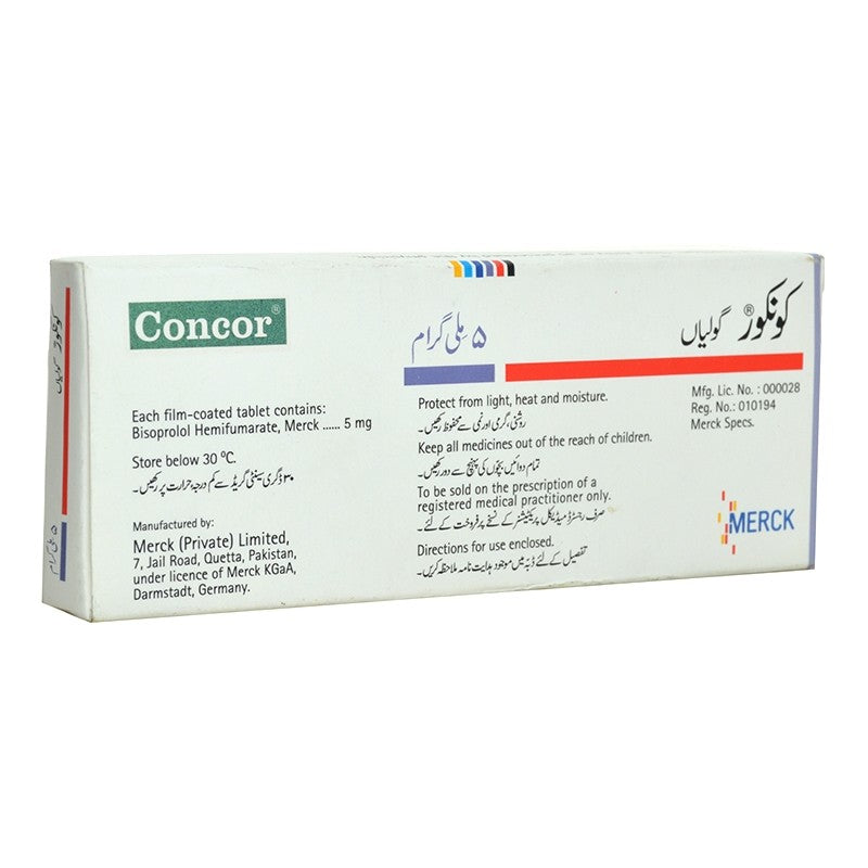 Concor Tab 5mg 14-s