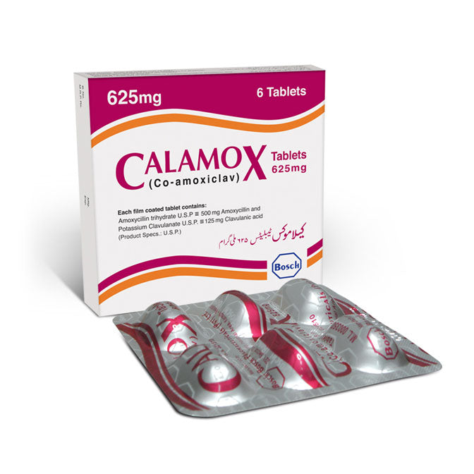 Calamox Tab 625mg 2x6's