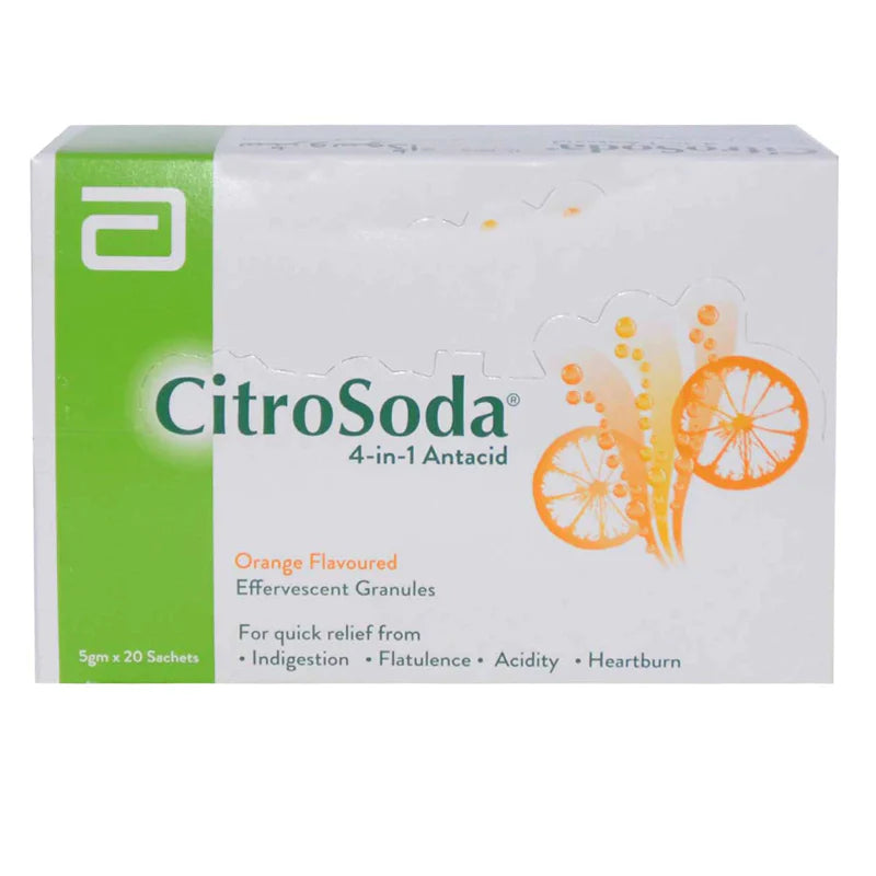 Citro Soda Orange Flavour Powder Sachet 5g 20's