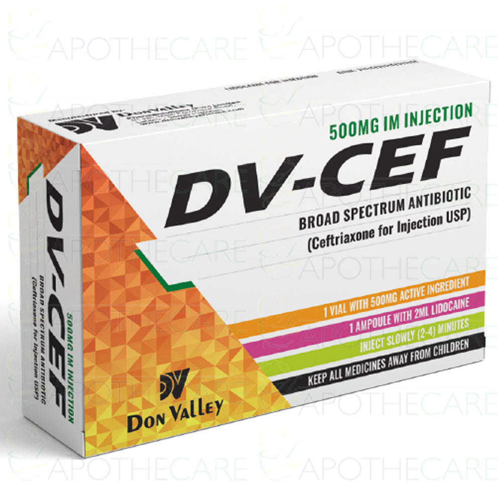 DV-Cef IM Inj 500mg 1vial+1amp – Ailaaj