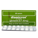 Diamicron Tab 80mg 20's