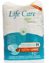 Diaper Life Care Large 10's