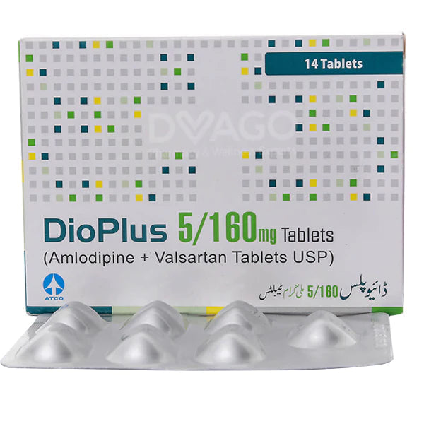 Dioplus Tab 5mg/160mg 14's