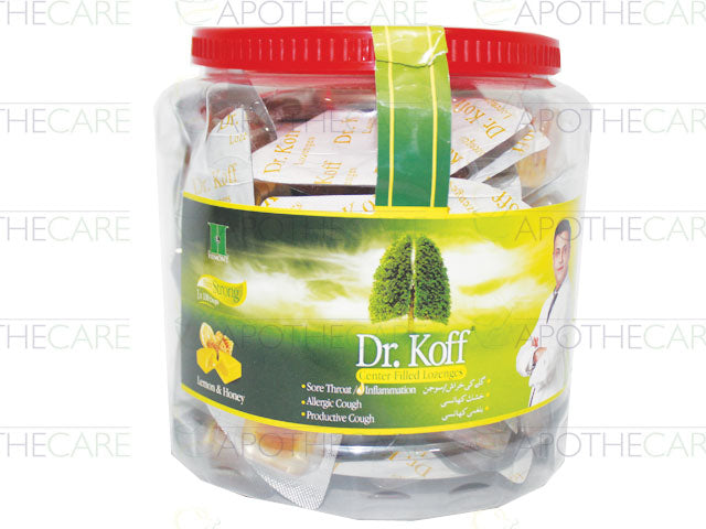 Dr Koff Honey Lozenges Jar (Center Filled ) 100x1's