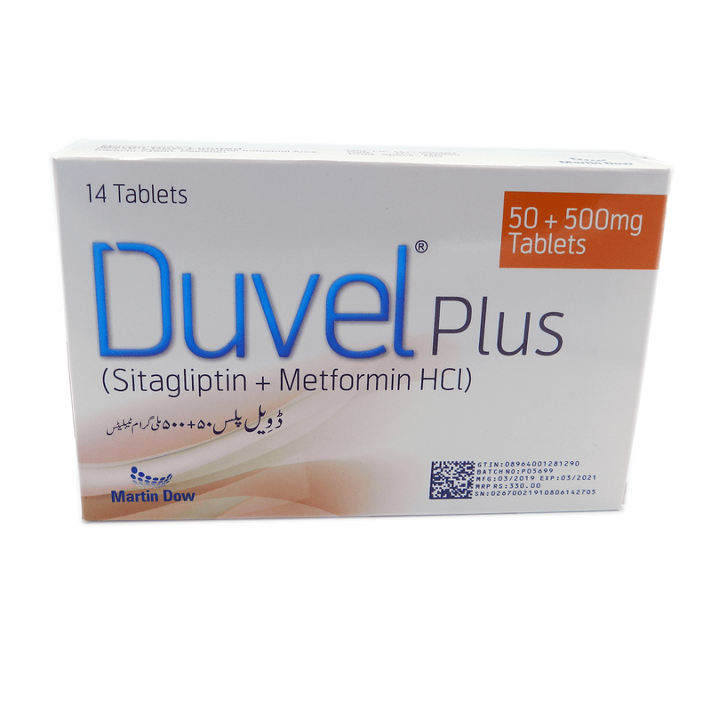 Duvel Plus Tab 50mg/500mg 14's