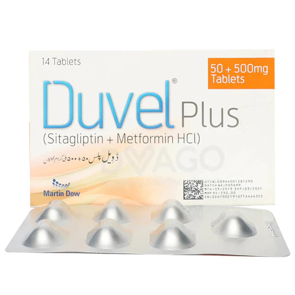 Duvel Plus Tab 50mg/500mg 14's