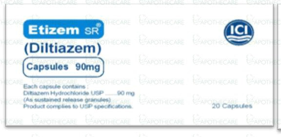 Etizem SR Cap 90mg 20's