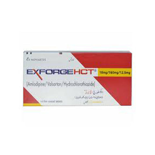 Exforge HCT Tab 10mg/160mg/12.5mg 14's