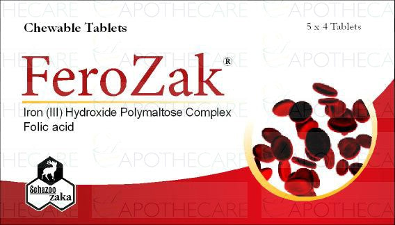 Ferozak Chewable Tab 5x4's