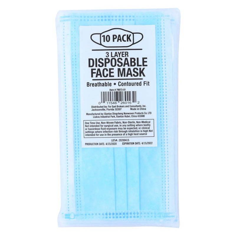 Disposable Face Mask Pack (EE-FM3) 10's