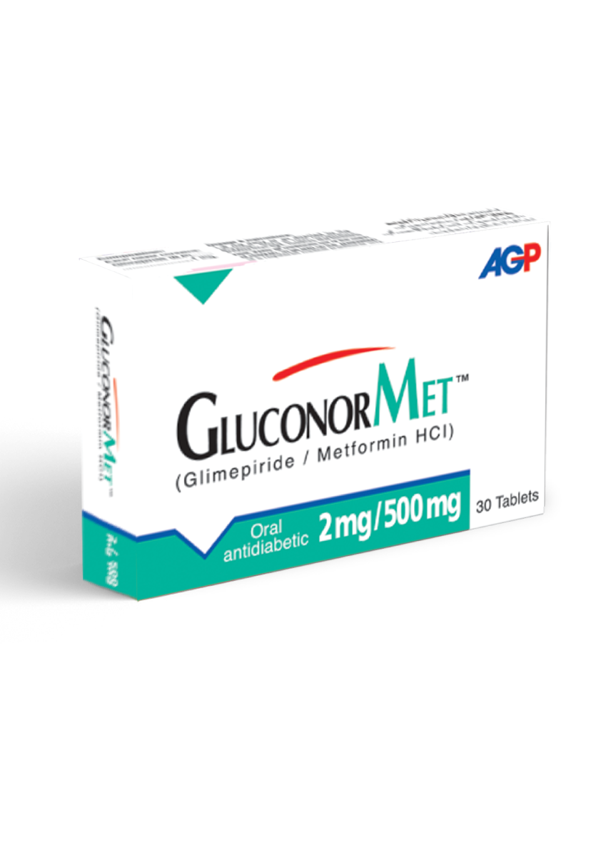 Gluconormet Tab 2mg/500mg 30's