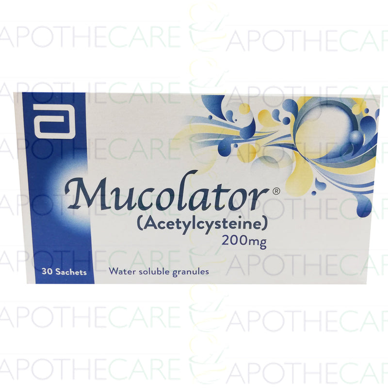 Mucolator Granule Sachet 200mg 30's