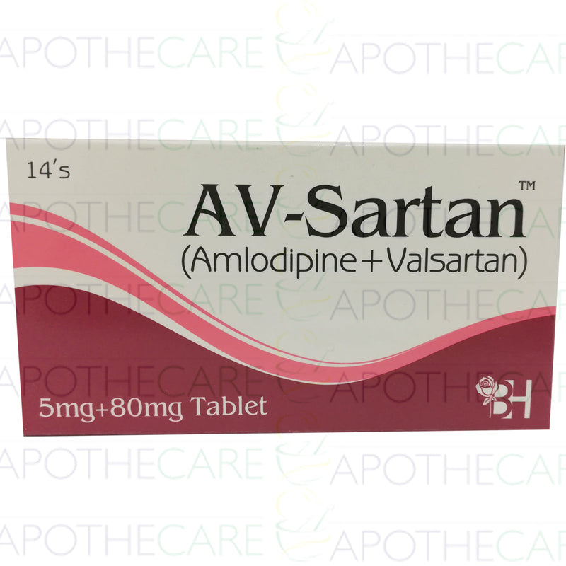 AV-Sartan Tab 5mg/80mg 14's