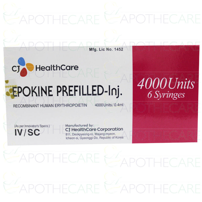 Epokine Inj 4000IU 6PFS