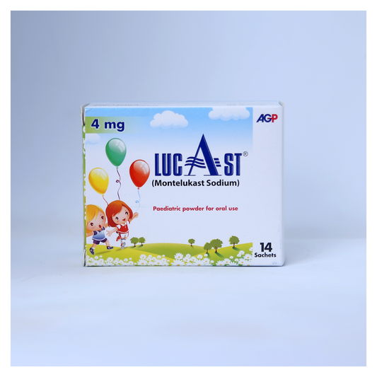 Lucast Powder Sachet 4mg 14's