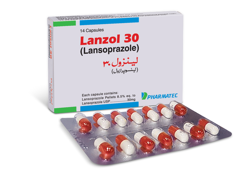 Lanzol 30 Cap 30mg 14's