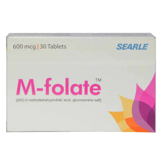 M-Folate 600mcg Tab 30's