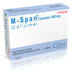 M-Span Cap 400mg 1x5's