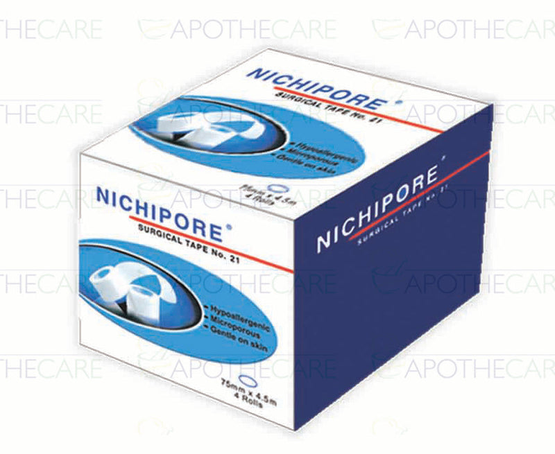 Nichipore Surgical Tape 75mm 4Rolls