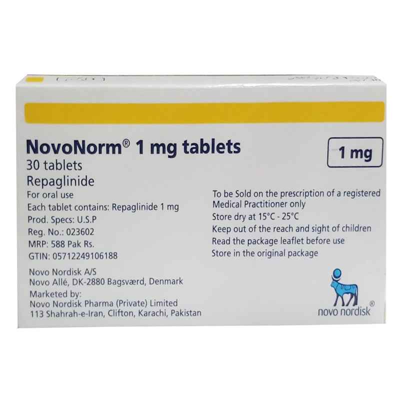 Novonorm Tab 1mg 30's – Ailaaj