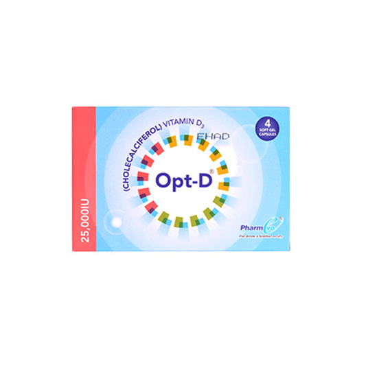 OPT-D Soft Gel Cap 25000IU 4's