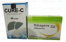 Package of Cure-C Tab 400mg 28's + 6 packs Ribagene 500mg 10's