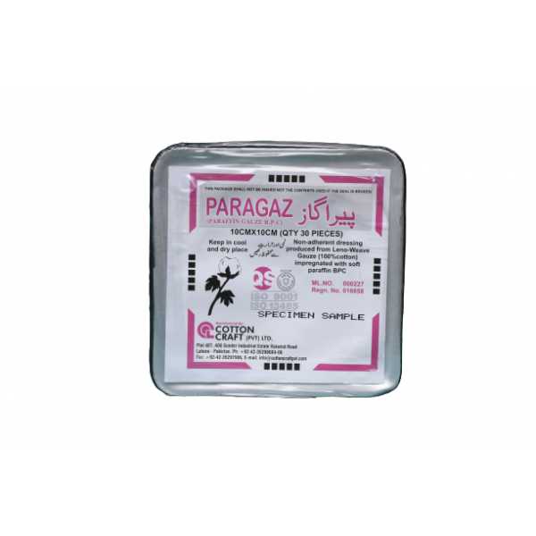 Paragraz Paraffin Gauze 10cmx10cm 30's