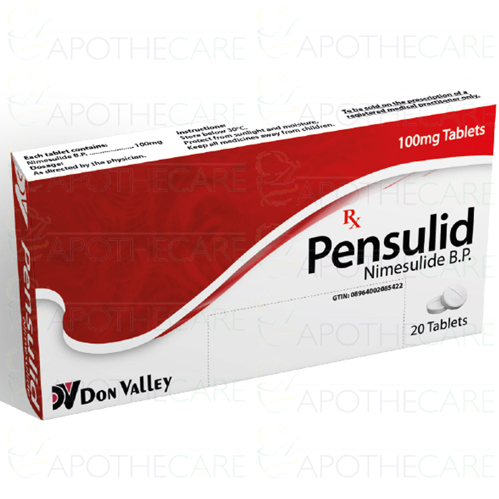 Pensulid Tab 100mg 20's