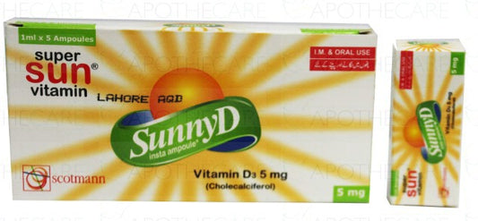 SunnyD Insta Inj 5mg 5Amp