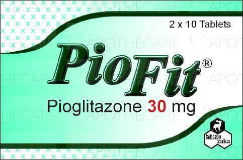 Piofit Tab 30mg 2x10's