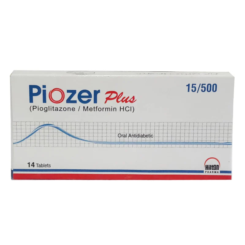 Piozer Plus Tab 15mg/500mg 14's