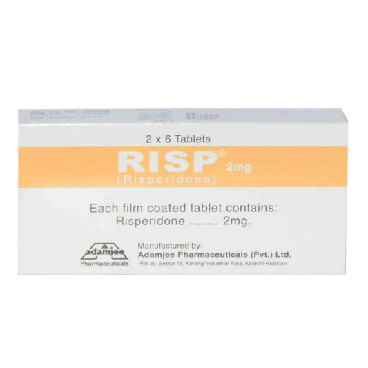 Risp Tab 2mg 2x6's