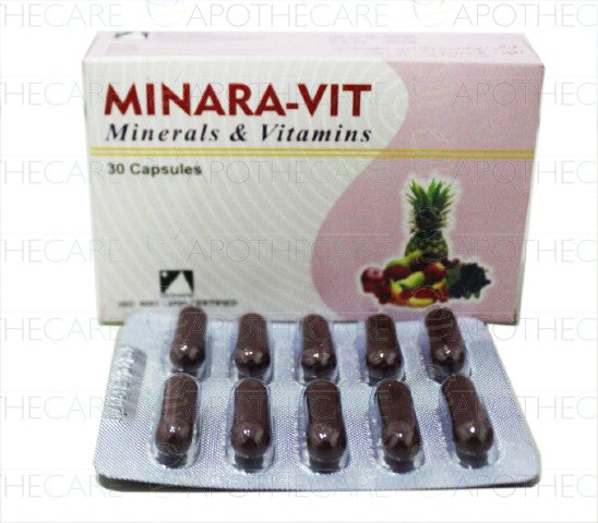 Minara-Vit Cap 30's