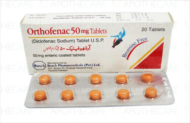 Orthofenac Tab 50mg 2x10's