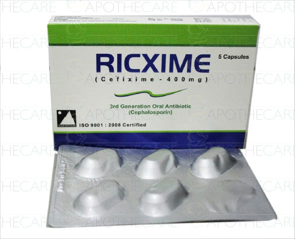 Ricxime Cap 400mg 5's