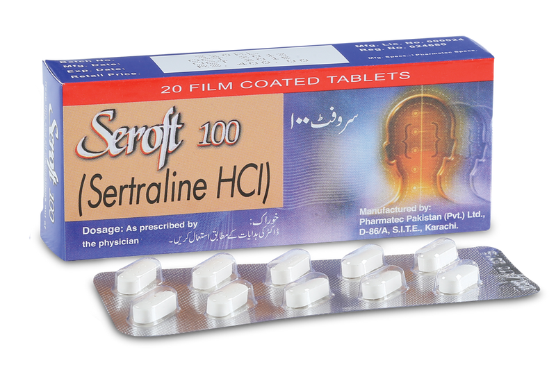 Seroft Tab 100mg 20's