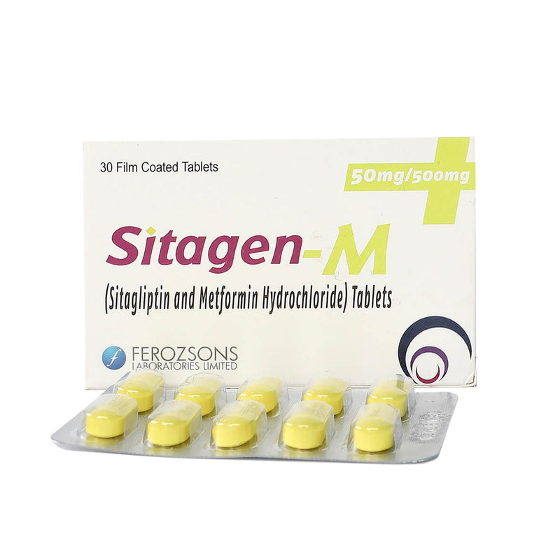 Sitagen-M Tab 50mg/500mg 1x30's