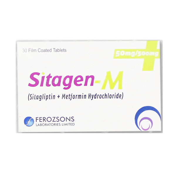 Sitagen-M Tab 50mg/500mg 1x30's