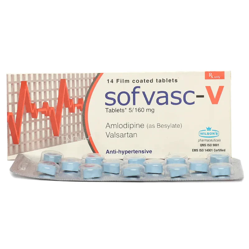 Sofvasc-V Tab 5mg/160mg 14's