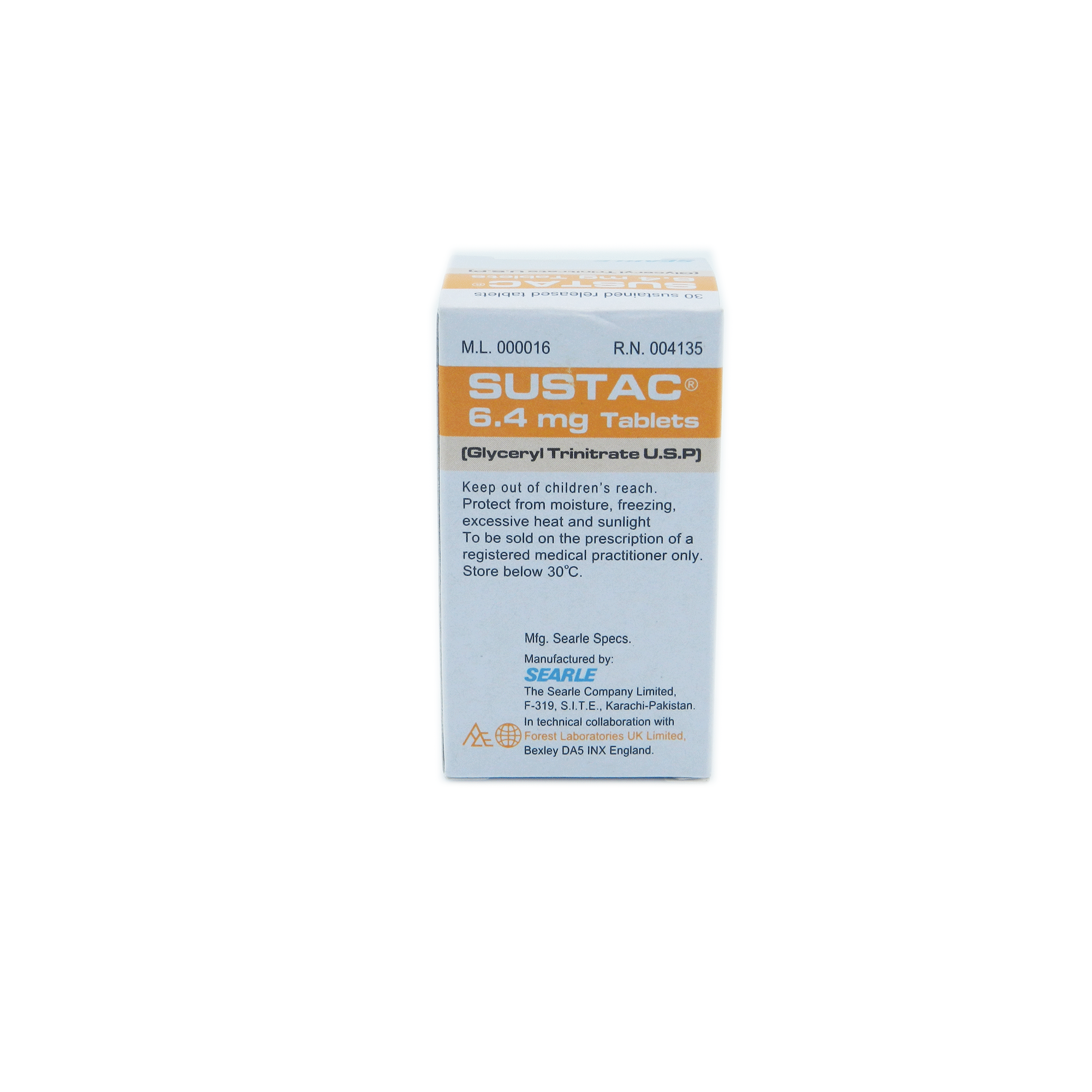 Sustac Tab 6.4mg 30's – Ailaaj
