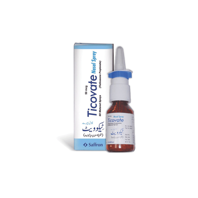 Ticovate Nasal Spray 50mcg 1's